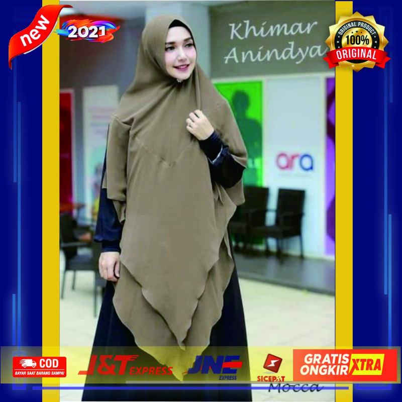 AGEN Hijab Jilbab Anindya Kerudung Instan Khimar Syari Atasan Wanita  Casual Terbaru Berkualitas