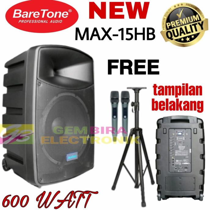 TERBARU Speaker Spiker Portable Meeting BARETONE MAX15HB MAX 15HB MAX 15 HB