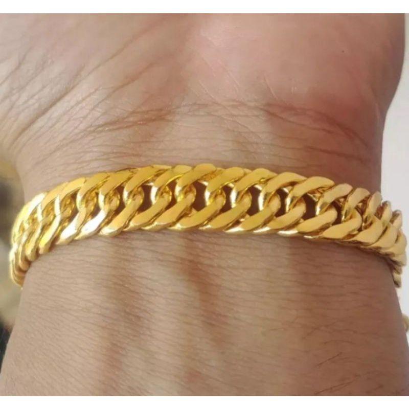 GELANG WANITA RANTAI  WARNA EMAS 24K