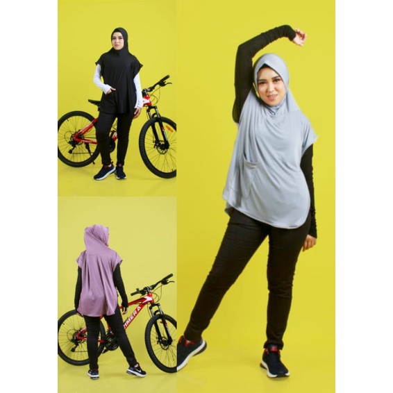 Hijab Jilbab Kerudung Sport Olahraga Rompi Menutup Dada
