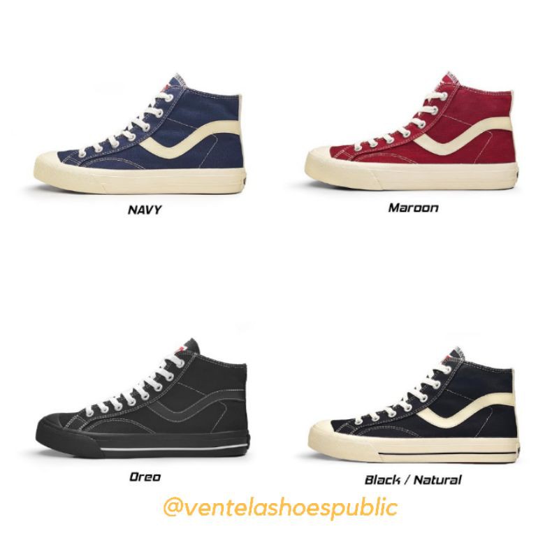 Ventela Public High Black Natural, Navy, Oreo, Maroon VENTELA ORIGINAL PUBLIC AGENT