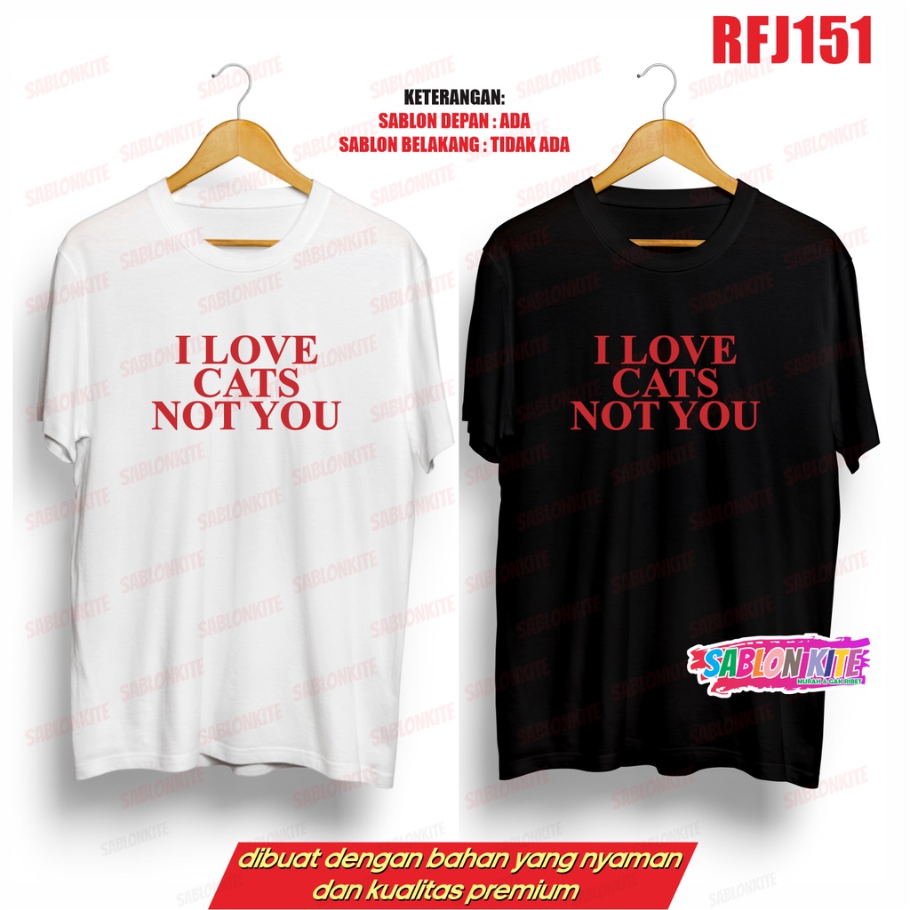 MURAH!!! KAOS NCT TULISAN I LOVES CATS NOT YOU JAEMIN RFJ151