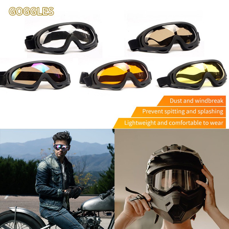 Kacamata Goggles Ski Helm Cross Trail Downhill Tactical Anti Silau Suit for Ski Sport