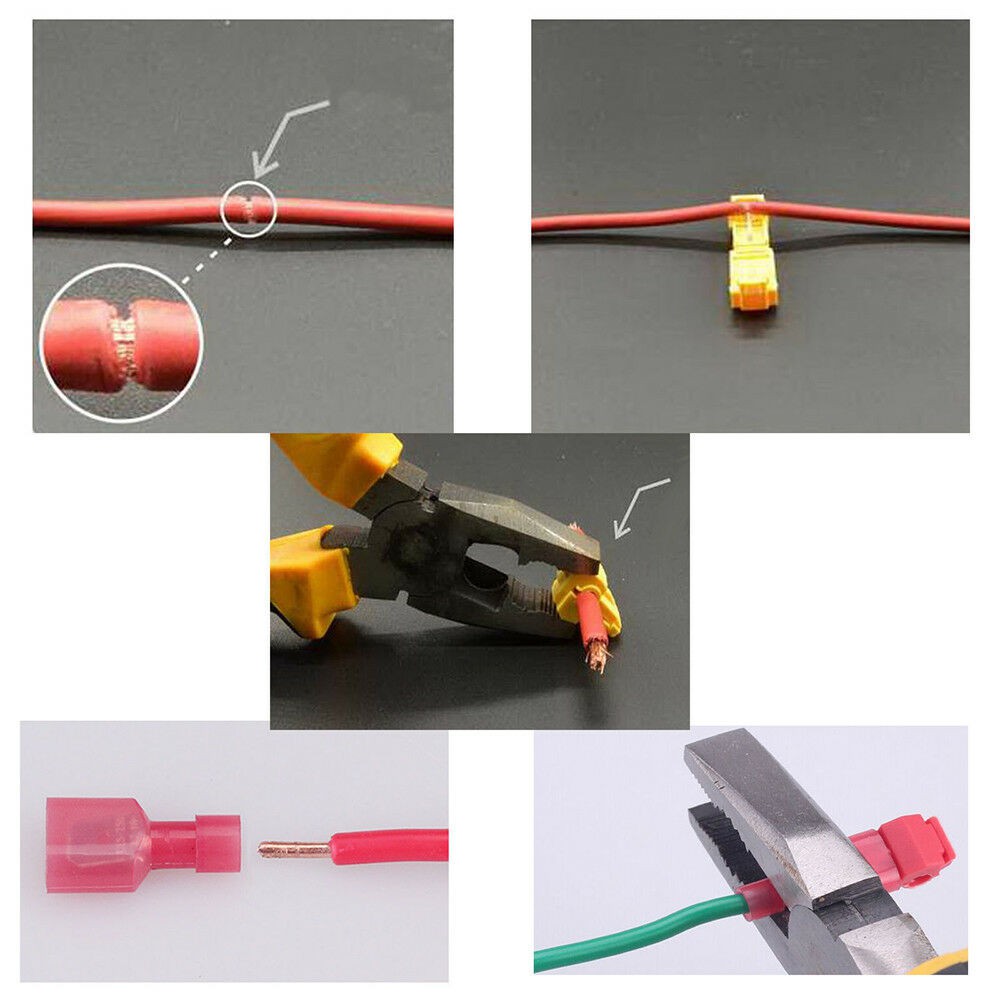 Kabel Jumper Wire Konektor  T Merah 0.3-1mm2 Terminal Scotch Lock Connector Quick Splice Crimp