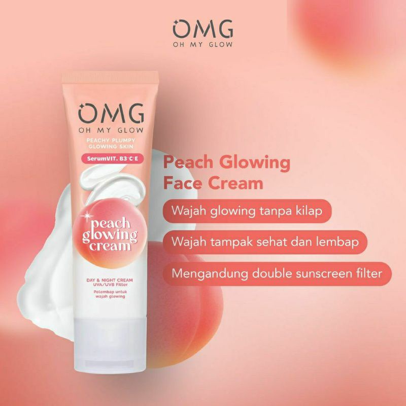 OMG CREAM PEACH GLOWING CREAM 25gr