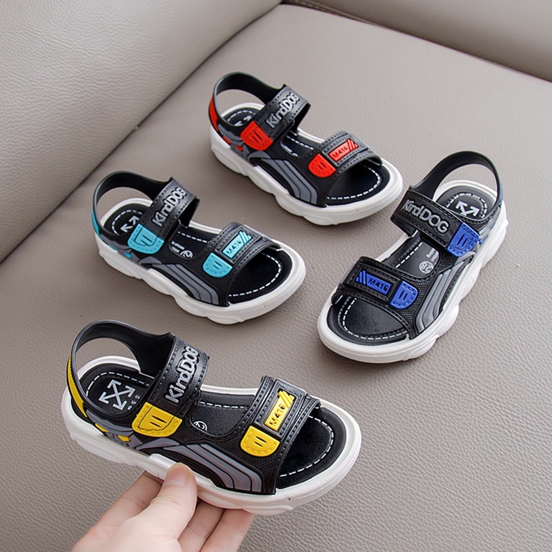 HappyOliver KINDDO ROBOT Sandal gunung Sepatu Sandal Anak Laki Laki Bahan PU Model Lucu 2-6 Tahun Import