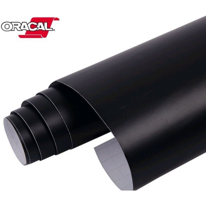 Stiker / Skotlet Hitam Doff dan Glossy Lebar 120cm x per50cm