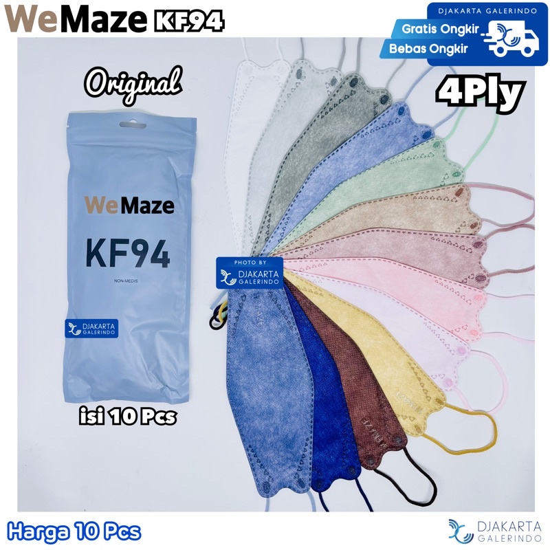 Masker KF94 Wemaze WeMask Original 4Ply - 5Ply isi 10Pcs