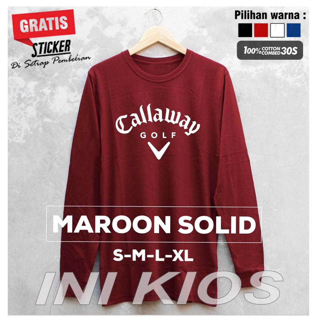 KEREN Baju Kaos LENGAN PANJANG CALLAWAY GOLF pria wanita Custom DISTRO NEW GOLF