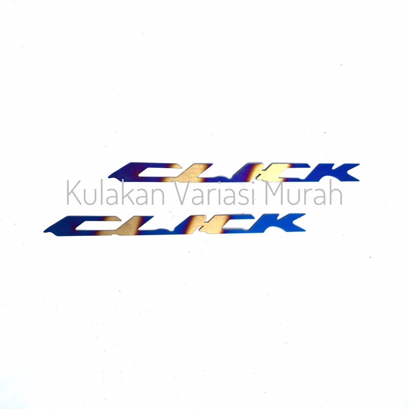 Emblem Click 2 Tone Vario Thailand Twotone Bakaran Stainless Tulisan click 2 Tone
