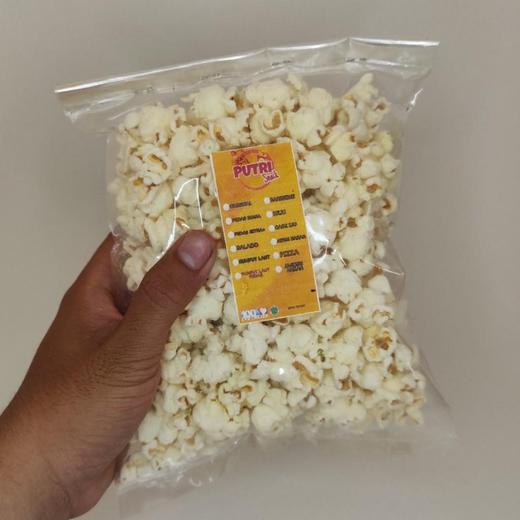 Popcorn rasa khas putri snack 100gr daun jeruk