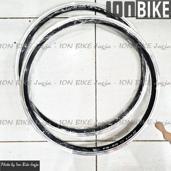 sepasang velg araya 20 406 FB20 36 hole double wall BRAKE LINE - velg sepeda 20 murni lipat minion f