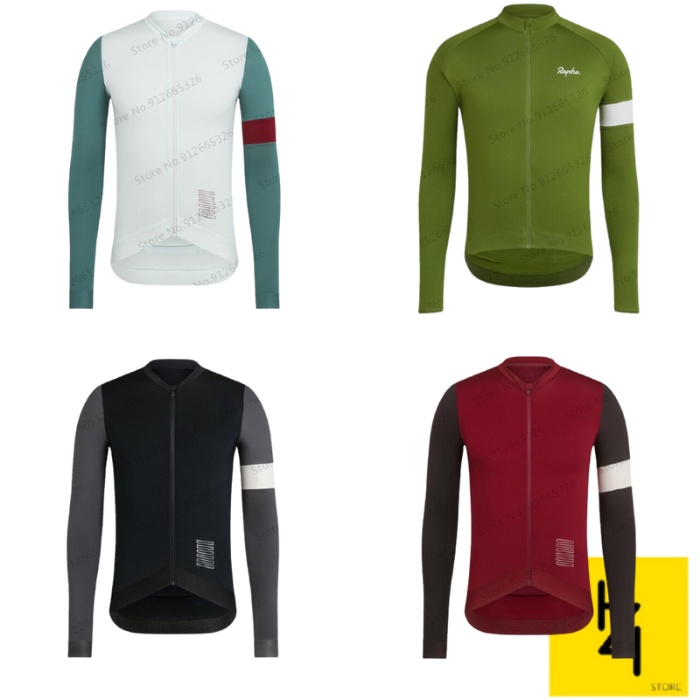 Jersey sepeda roadbike RAPHA lengan panjang pria wanita unisex long sleeve ukuran S M L XL XXL XXXL 