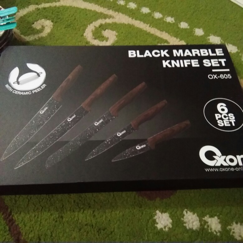 Pisau Oxone Black Marble Set Ox 605