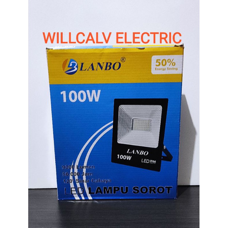 LAMPU SOROT LED - KAP HALOGEN LED - LAMPU TEMBAK LED - LAMPU TAMAN - 100W 100WATT 100 W