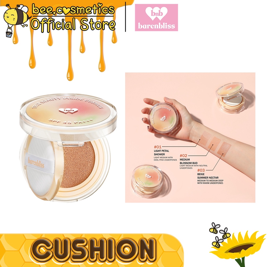 BNB BARENBLISS KOREAN BLOOMATTE TRUE BEAUTY INSIDE CUSHION 02 MEDIUM
