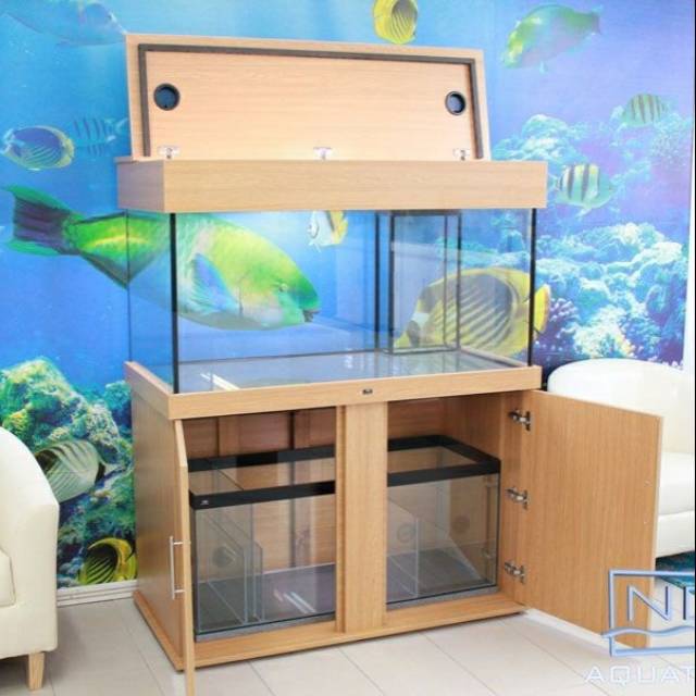 meja aquarium minimalis cabinet aquarium