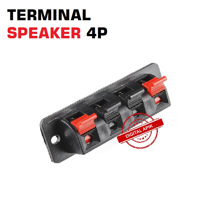 Terminal Kabel Speaker Jepit 4 Pin 4P Power Supply Amplifier Audio