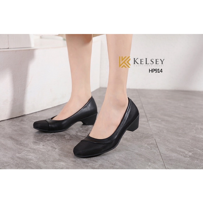 (GRATIS ALAS KAKI) NICOLE SEPATU WEDGES KERJA WANITA HANNA KELSEY  IMPORT HP914 SEPATU KANTOR HEELS WANITA