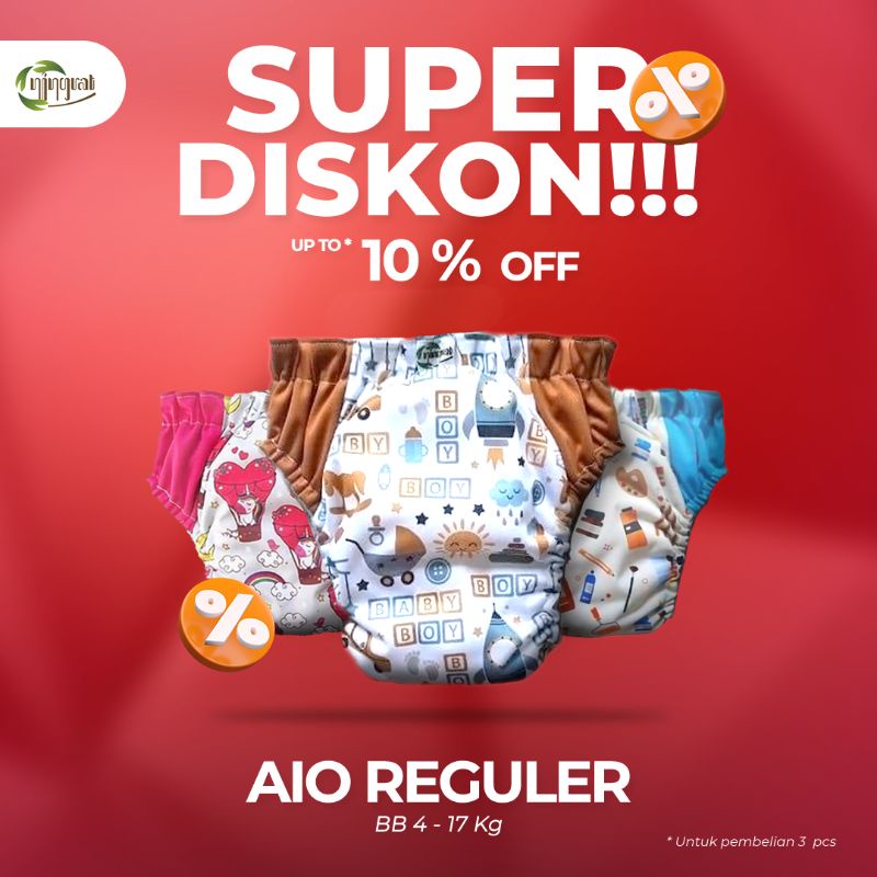 Clodi bayi ningrat popok kain bayi cuci ulang pempers pampers pempes clodi celana diapers