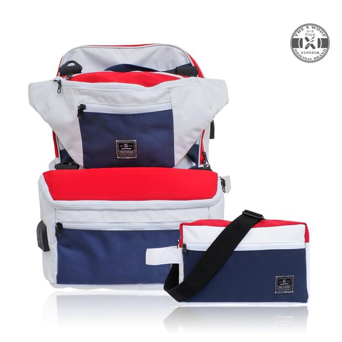Tas Ransel Tas Travel The X Woof Bundling Modular Bag Ytrans White