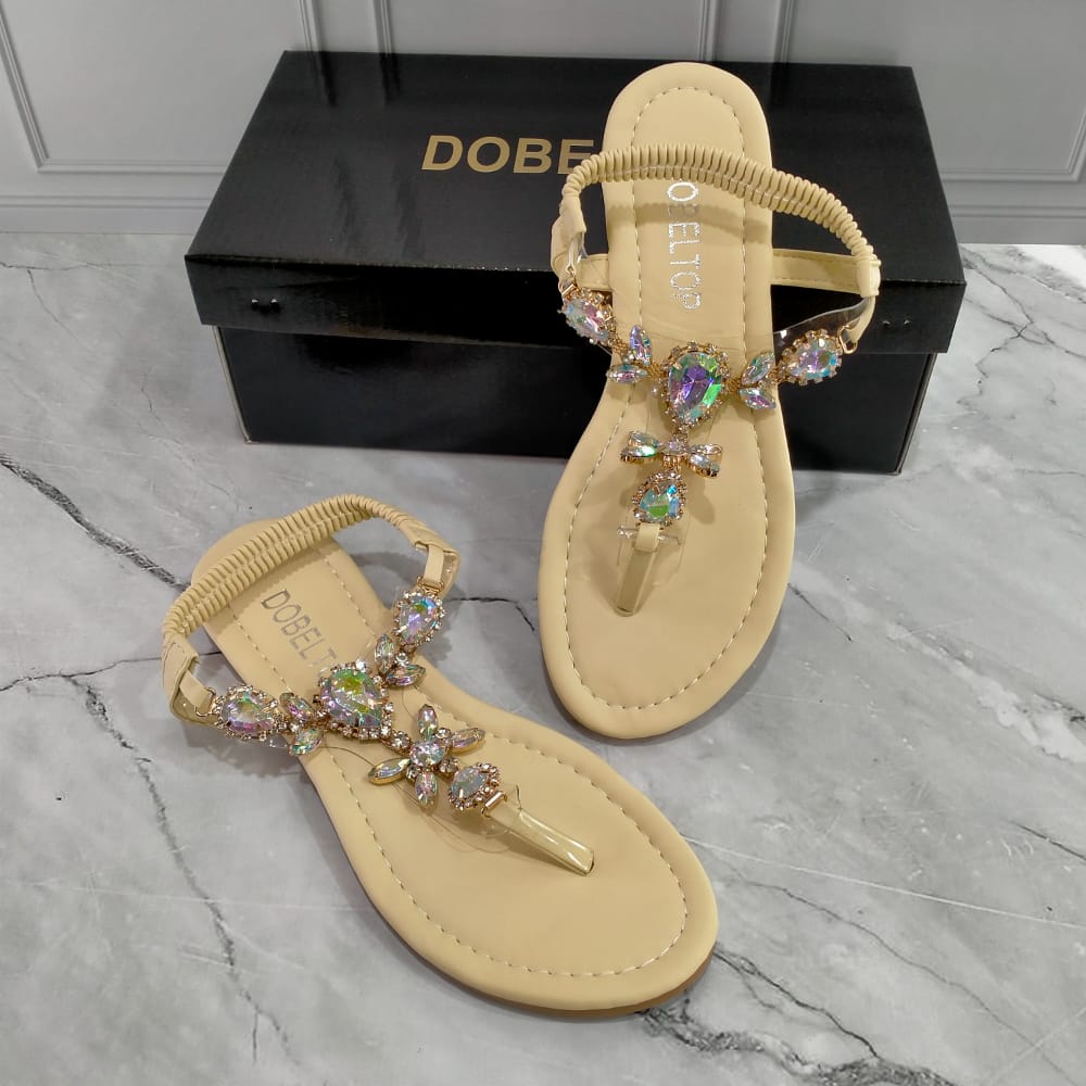 Sandal flat wanita dbltop Q12