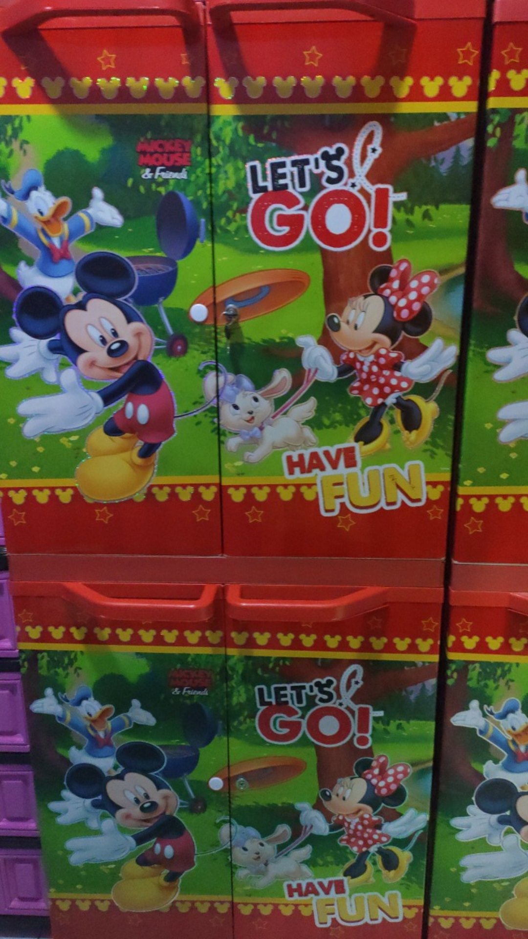 Lemari Plastik Naiba 4ssn Mickey Mouse/lemari Pakaian Naiba Termurah