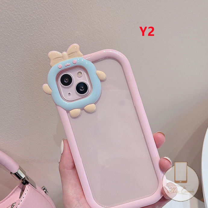 Soft Case Desain Monster 3D Warna Permen Untuk VIVO Y35 Y22 Y15s Y16 Y12 Y12i Y21 Y21s Y33s Y15A Y15 Y20 Y02s Y91C Y1s Y11 Y17 Y91 Y51A Y21T Y21N-31