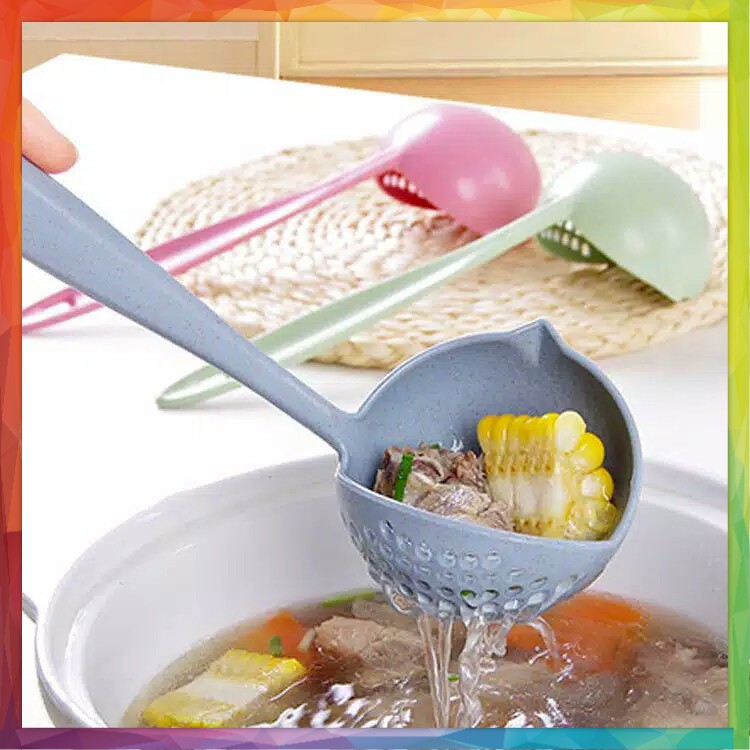 CENTONG SAYUR 2 IN1 PENYARING KUAH / CENTONG SUP DAPUR SERBAGUNA CENTONG SARING KUAH / IRUS SAYUR