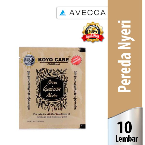 

100% Original - Koyo Cabe Pereda Nyeri - Isi 10 Lembar / Antisakit - Koyo