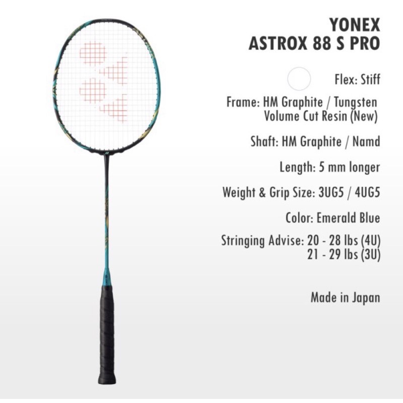 Raket Badminton Yonex Astrox 88S Pro / Astrox 88D Pro Original