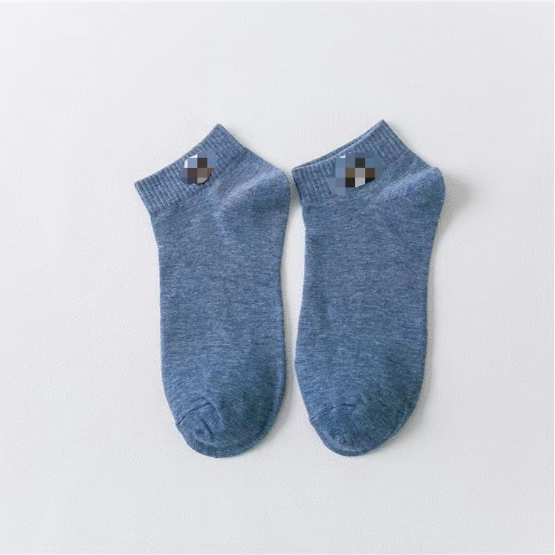 【CT】Kaos Kaki Fashion Unisex Motif Line Beruang Brown Wanita Pria Murah Import #KK 01-BIRU