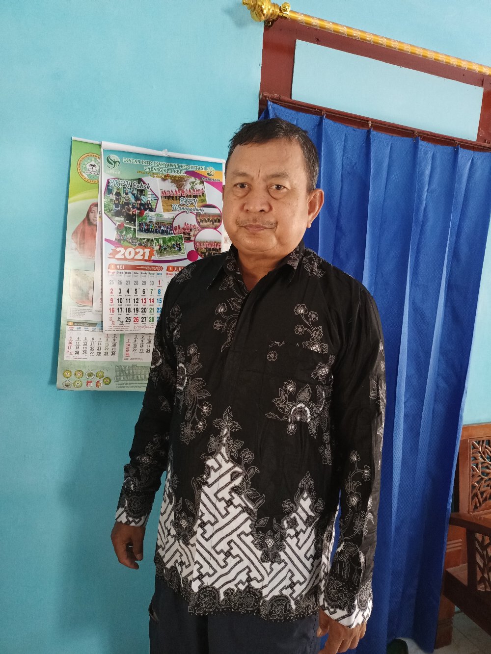 ( Batik Ori 5 Warna ) Couple Batik Monaka Brokat Bunga Pager Selendang