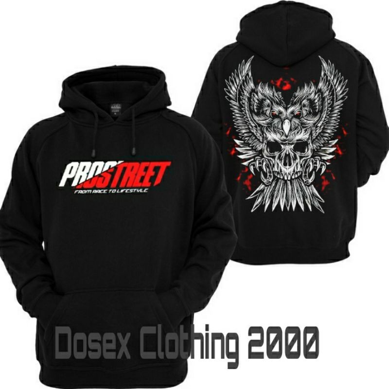 SWEATER HOODIE PROSTREET SKULL