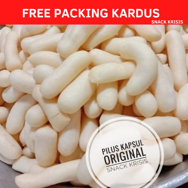 

Pilus kapsul ikan rasa original keju dan rujak kemasan 250 GRAM