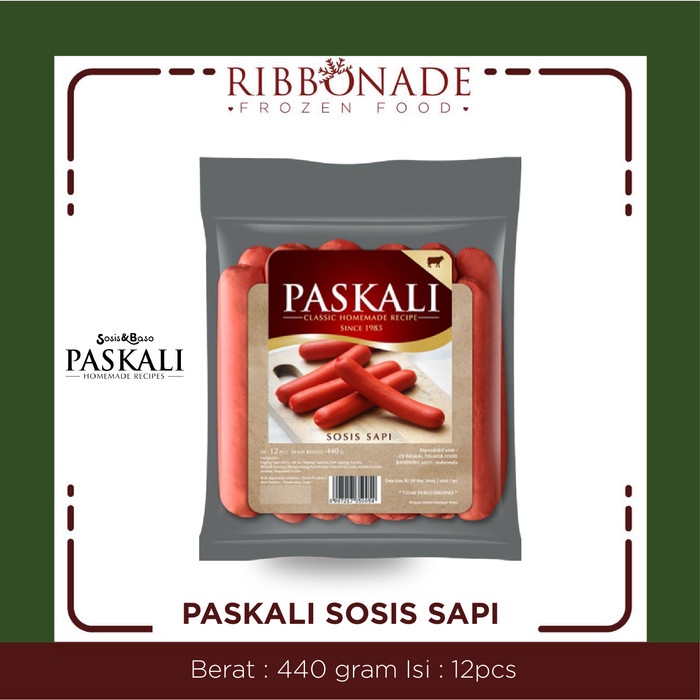 

Sosis Sapi Premium - PASKALI (Sosis & Baso Pasirkaliki Bandung) 480gr