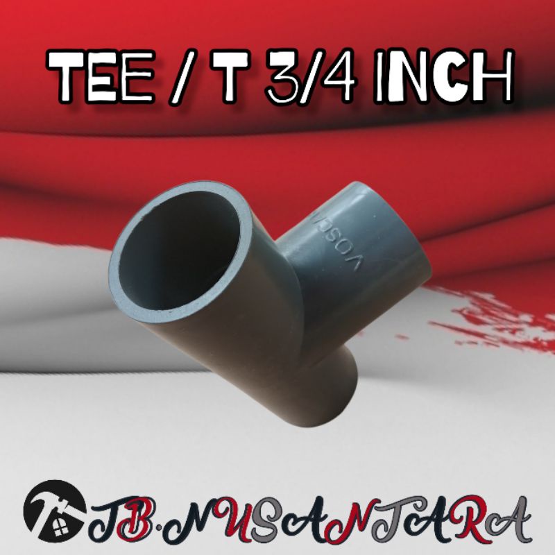 Tee Pipa 3/4 "Te pipa 3/4 paralon PVC