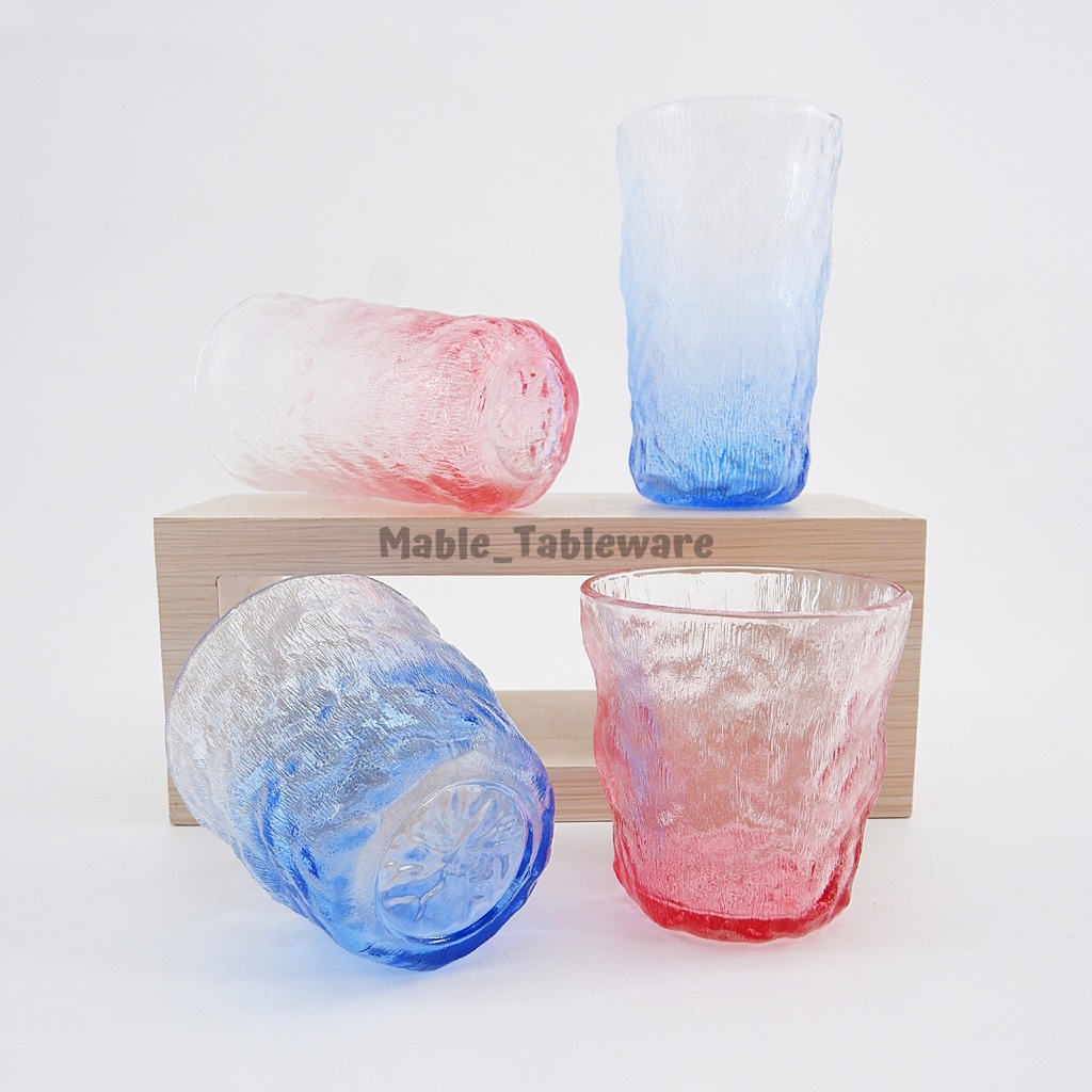 Dasom Colors Drinking Glass Cup / Gelas Aesthetic Kaca Korea Kopi Susu Jus Mocktail Cocktail Murah E