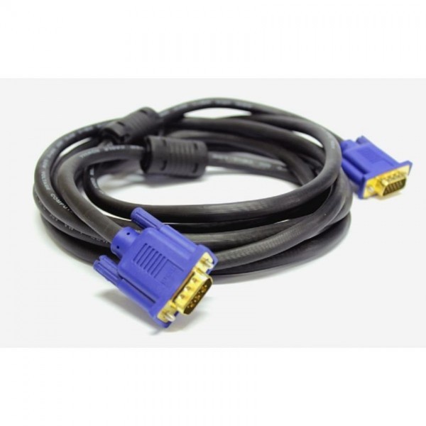 KABEL VGA 5M HIGH QUALITY GOLD PLATED / KABEL VGA MALE TO MALE 5 METER