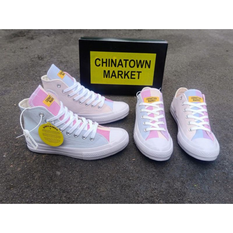 Sepatu C0NVERSE High and Low Pria wanita 70s x Chinatown Market UV BNIB Import Vietnam