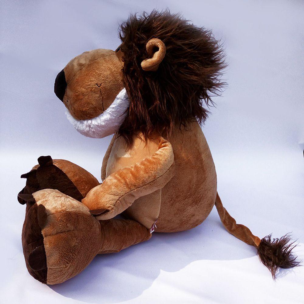 Lanfy Lion Boneka Boneka Bayi Anak Jungle Series Kartun Singa Plush Stuffed Hiasan Mobil Sofa Bed Dekorasi Hewan Liar Boneka Binatang