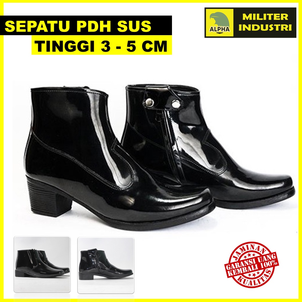 Sepatu Pantofel Wanita Pdh Sus Hak Tinggi 3-5 CM