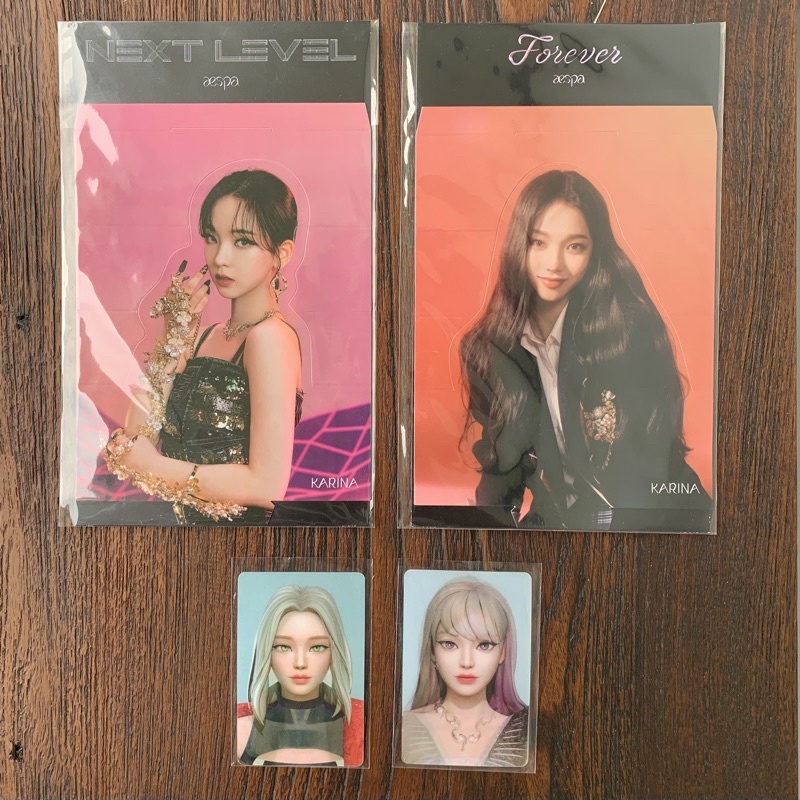 STANDEE KARINA (Next level/Forever) - PHOTOCARD LENTI SYNK DIVE (Ningning/Winter/Giselle)