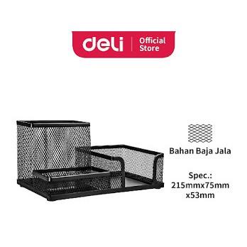 

Box File | Deli Tempat Alat Tulis Pengatur Meja (Black) E9175