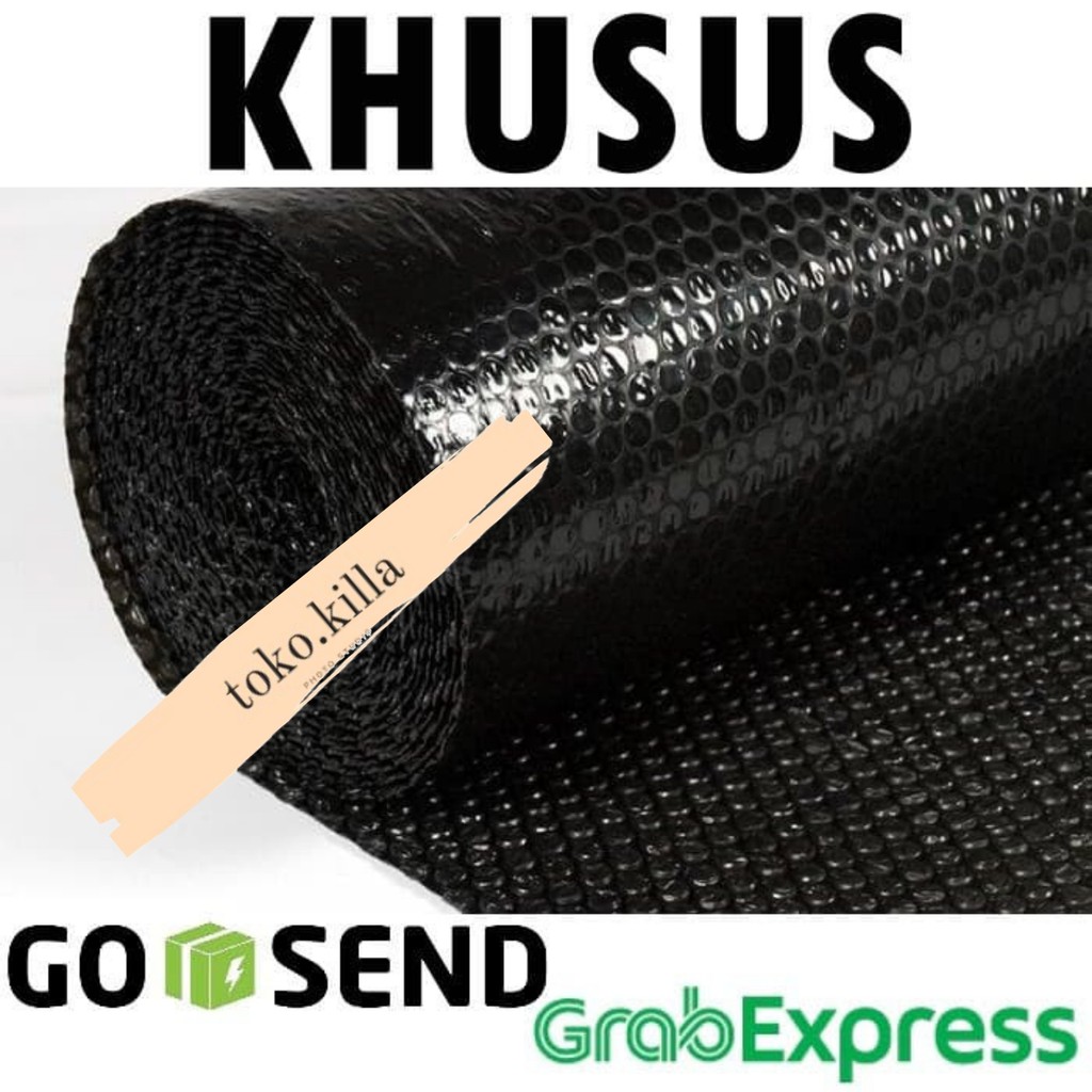 

Bubble Wrap - Pembungkus Paket Aman Roll Hitam 125cm x 50m