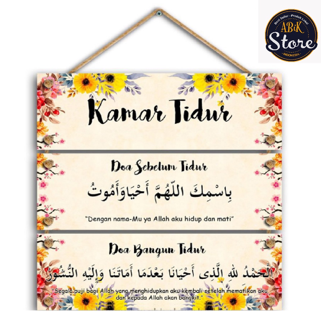 PROMO Hiasan Dinding Walldecor Gantung Dekorasi Shabby | Salam | Pajangan Kamar Tidur