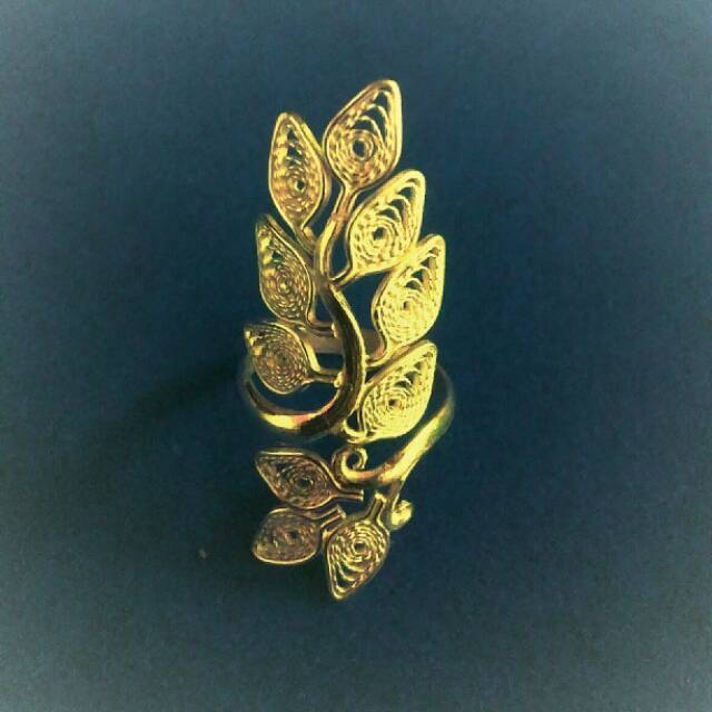 Cincin Perak Murni Lapis Emas