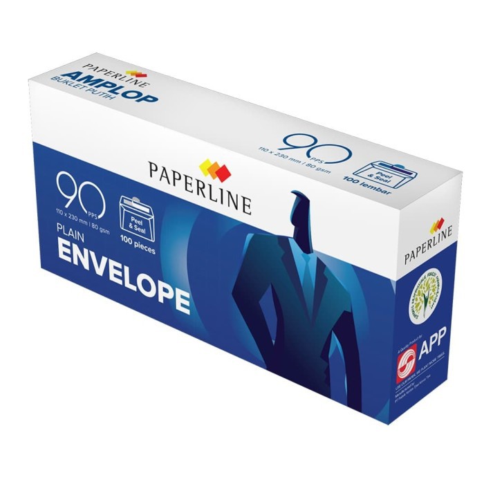 

PAPERLINE Amplop Buklet Putih 90PPS (100 Lembar)