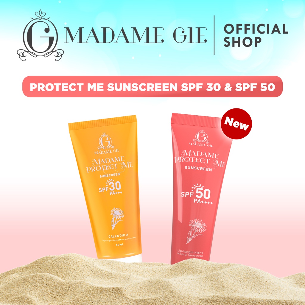 [PRE ORDER] Madame Gie Madame Protect Me Sunscreen SPF 30 PA +++ With Calendula - Skincare Sunblock