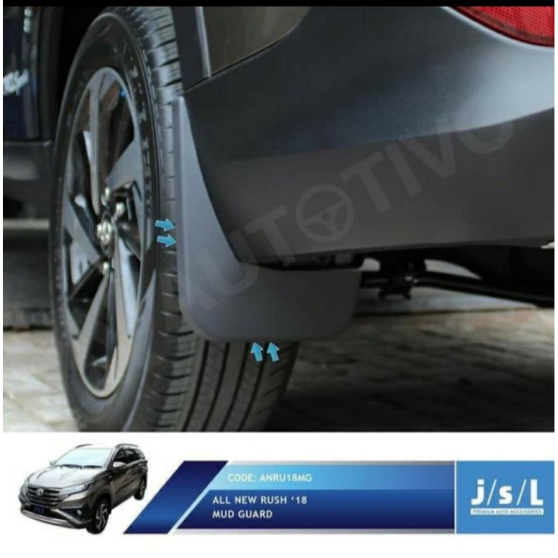 Mud Guard / Karpet Penahan Lumpur All New Rush 2018-2022